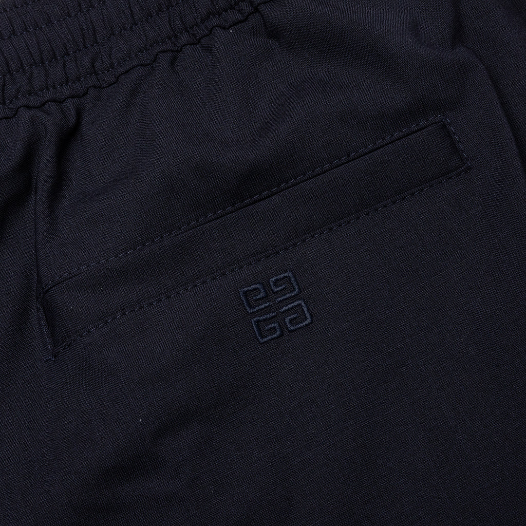 Slim Fit Formal Wool and Mohair Pants Night Blue