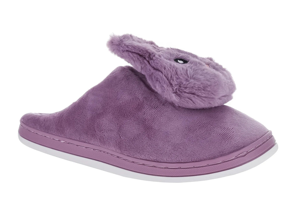 Pantuflas Torrente Moradas con Conejo para Mujer