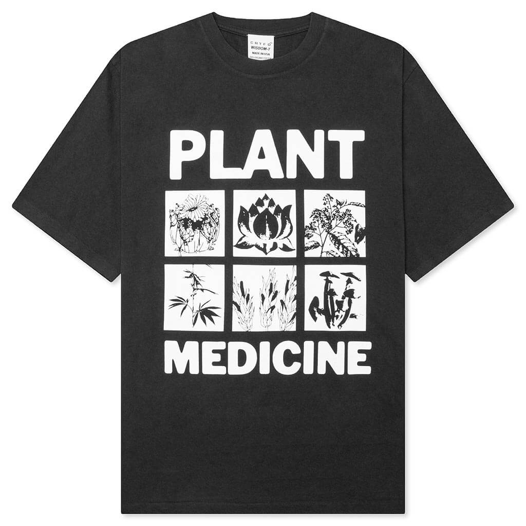 Plant Medicine Tee Vintage Black