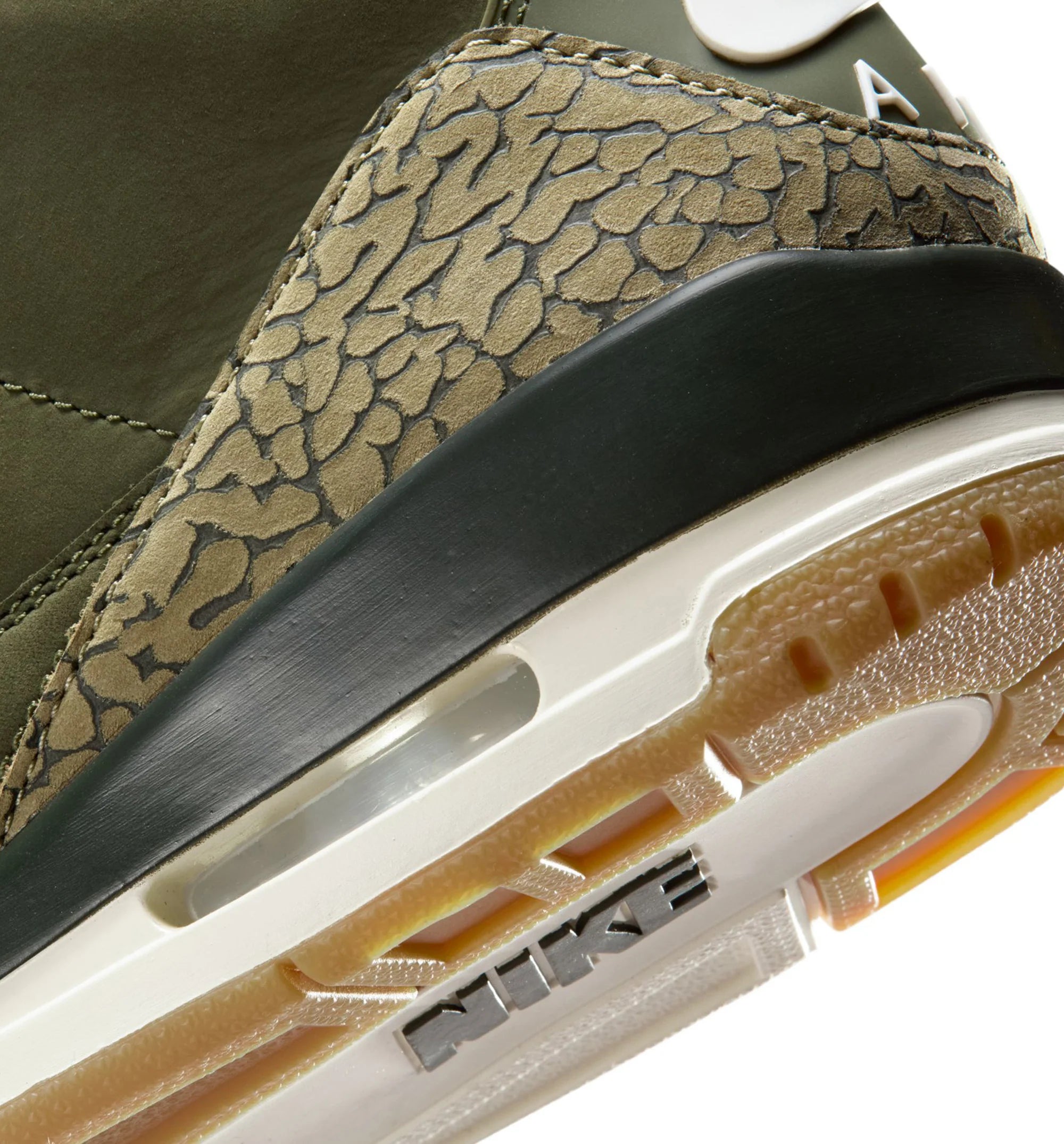 Air Jordan 3 Retro Medium Olive Mens Lifestyle Shoe Medium Olive Sequoia Neutral Olive Sail Total Crimson