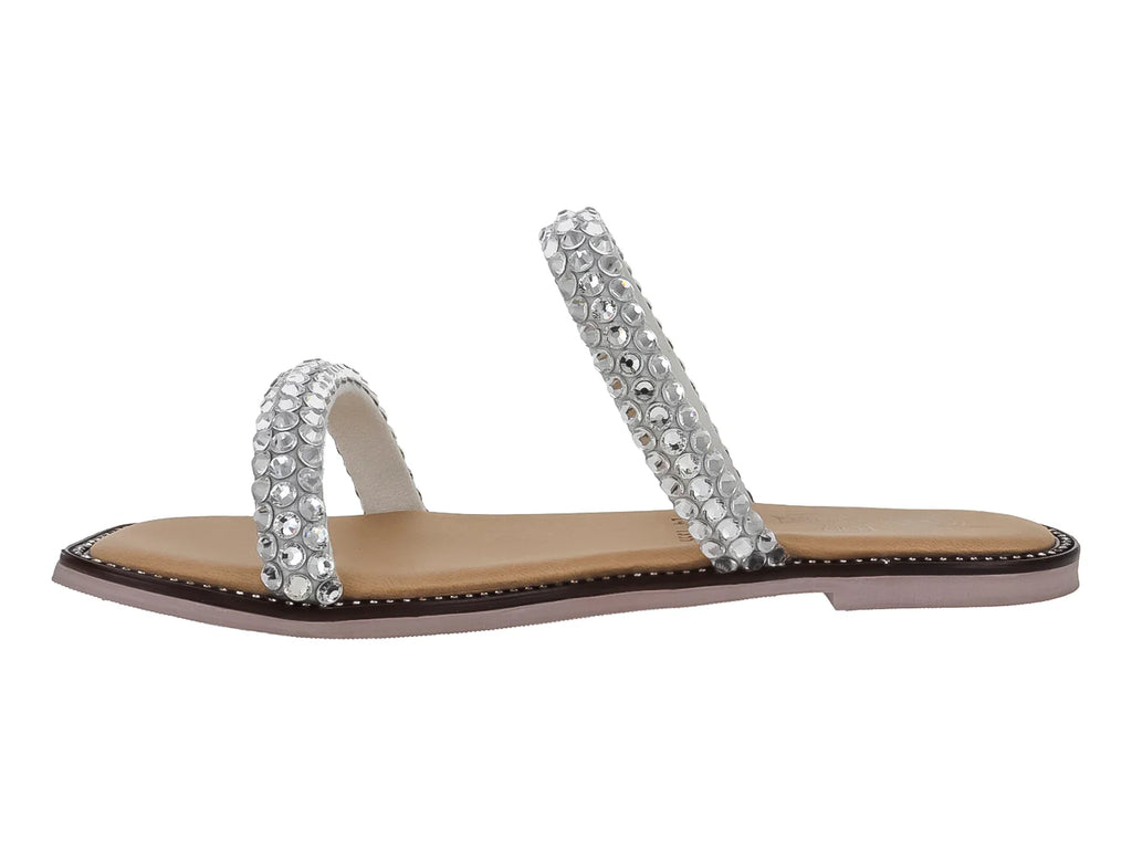 Sandalias Luna Rosa Plata para Mujer