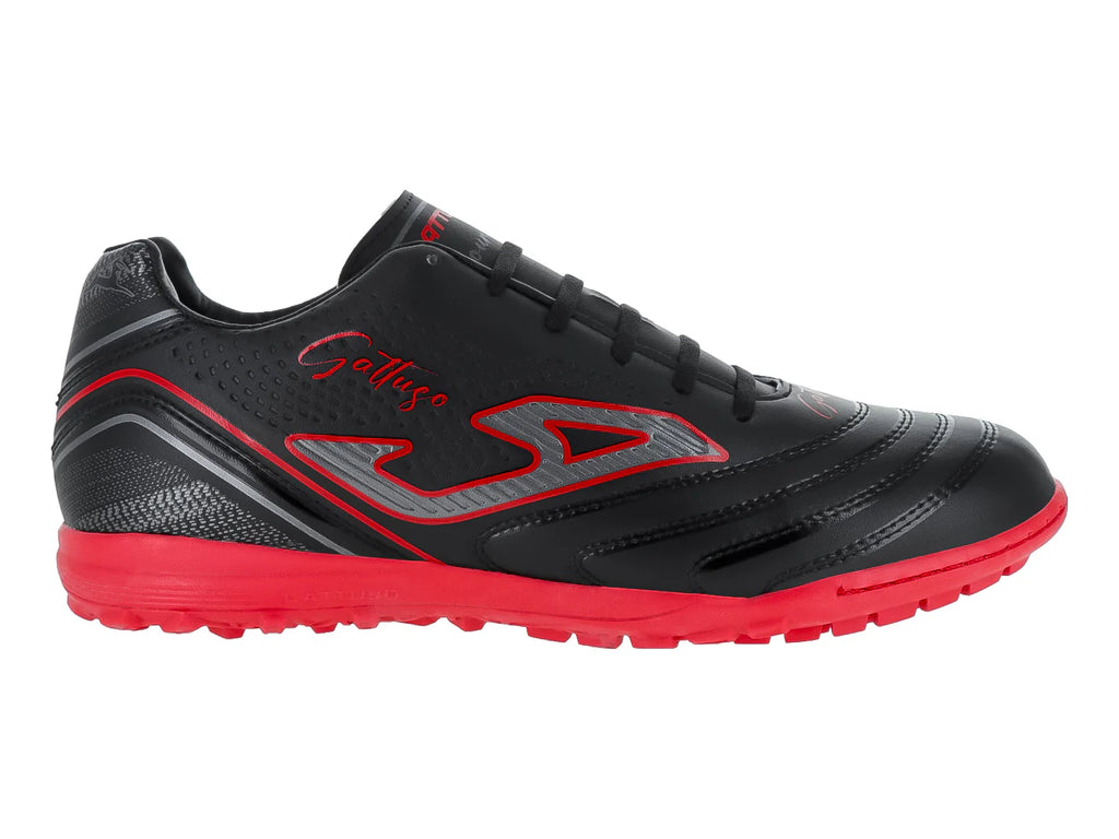 Tenis de Fútbol GATTUSO Negro y Rojo para Hombre