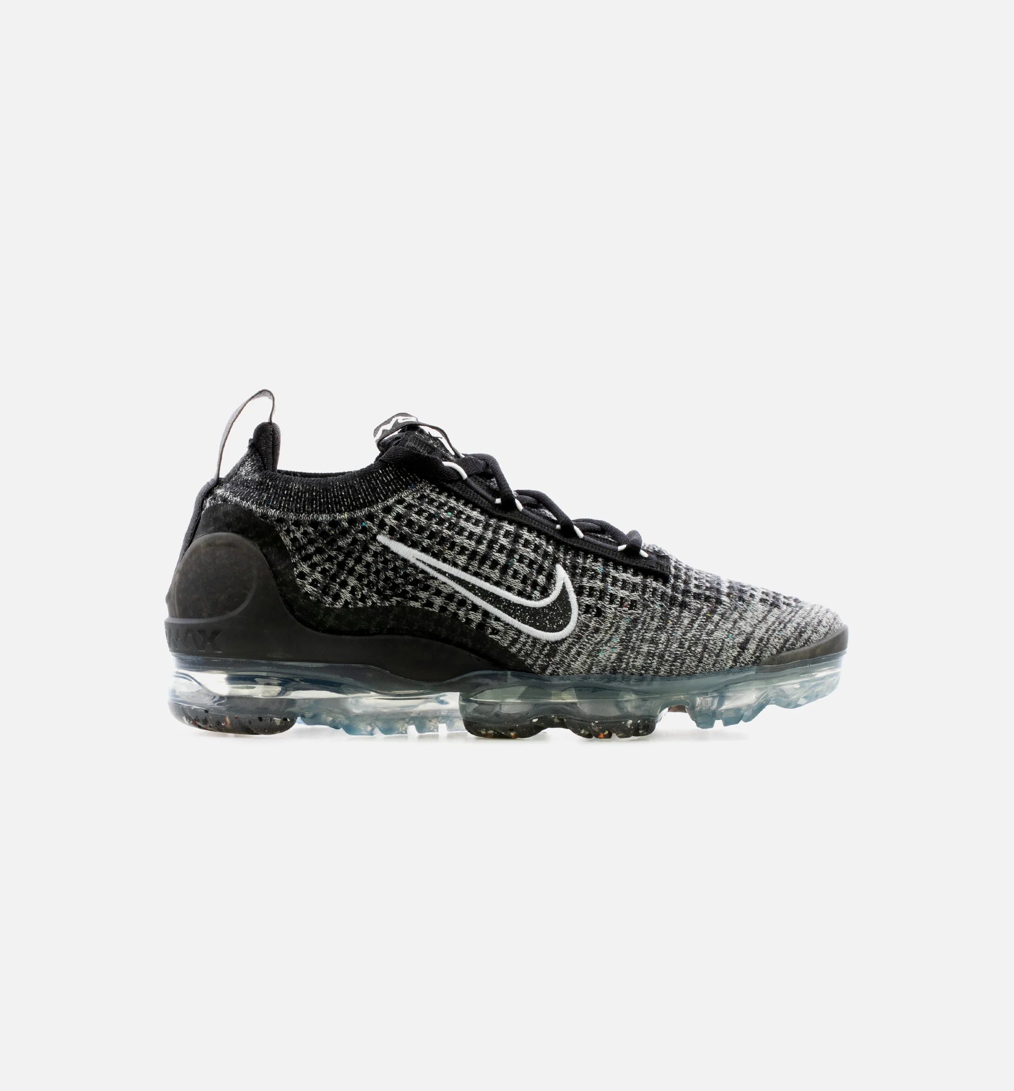 Air Vapormax 2021 Oreo Womens Lifestyle Shoe Black White Metallic Silver