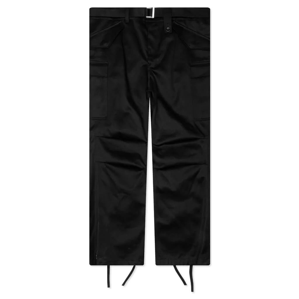 Cotton Chino Pants Black