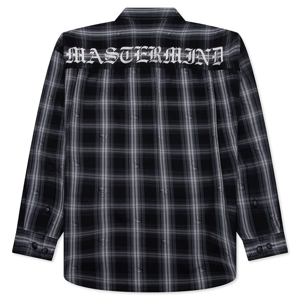 Plaid Flannel Shirt Black