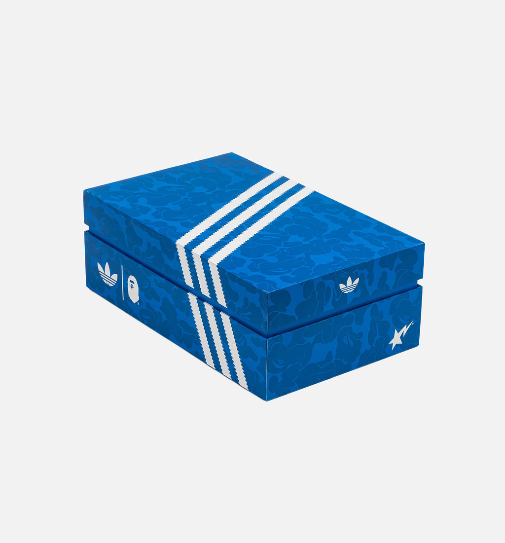 Bape x Adidas Superstar Vintage Mens Lifestyle Shoe Blue White