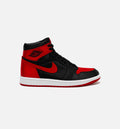 Air Jordan 1 Retro Hi OG Satin Bred Womens Lifestyle Shoe Black Red
