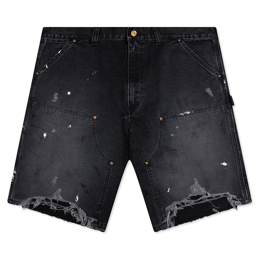 Double Knee Shorts Black