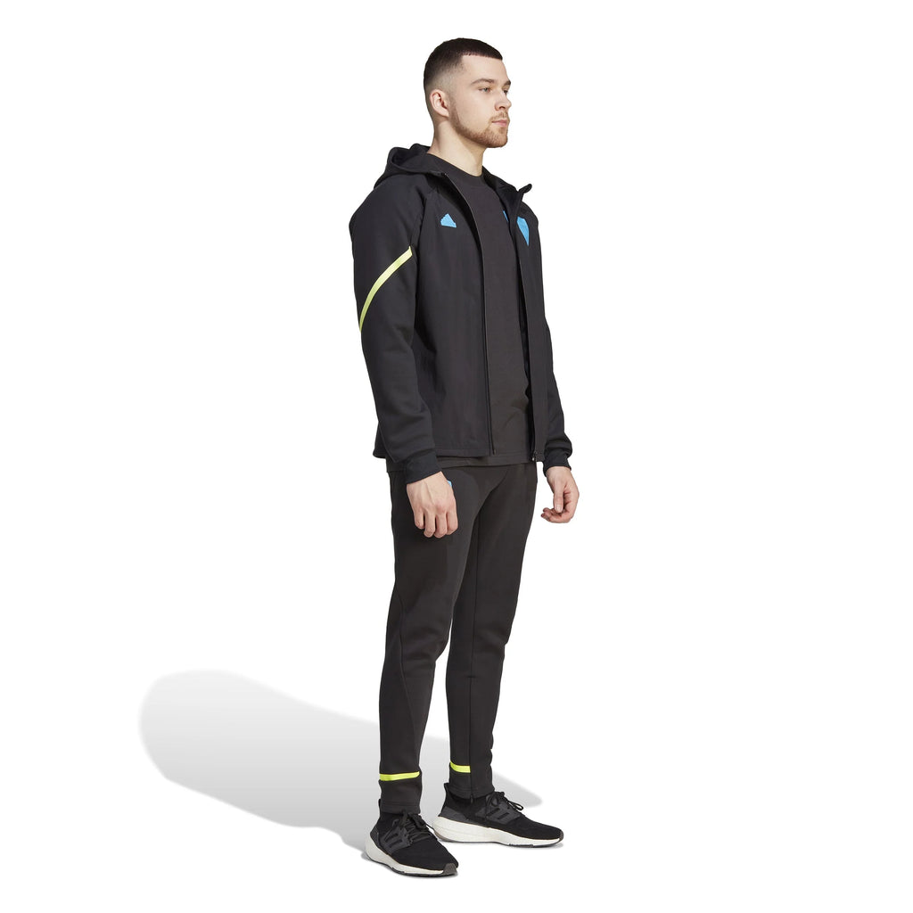 adidas Arsenal Designed for Gameday Full Zip Hoodie 23 24 Black