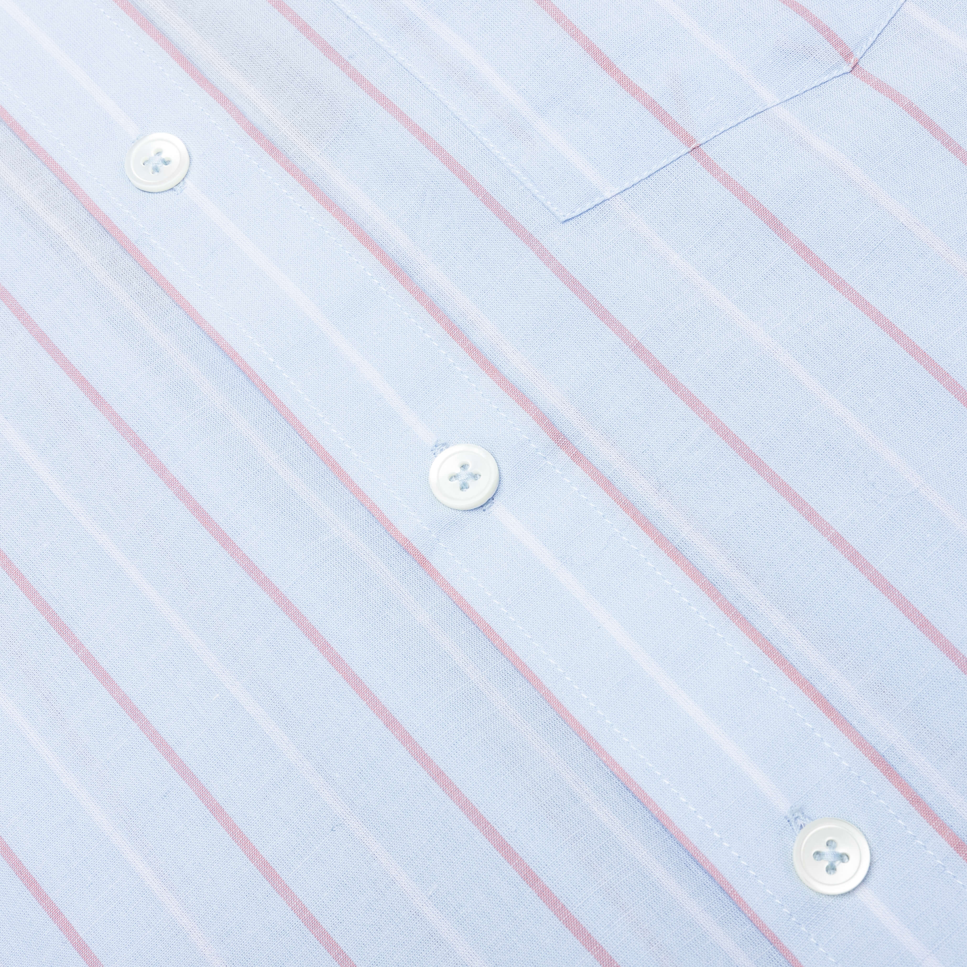 Classic L S Shirt Stripe Light Blue
