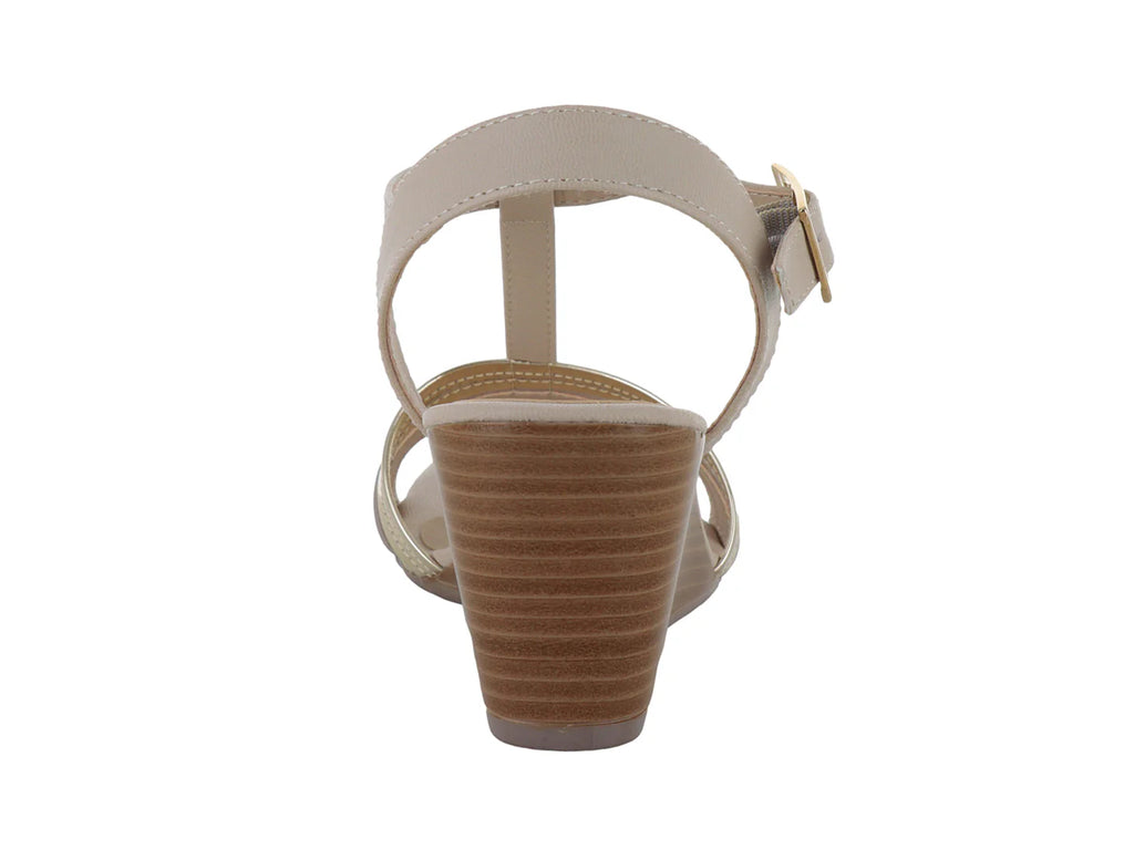 Sandalias Plataforma Paulie Color Hueso para Mujer
