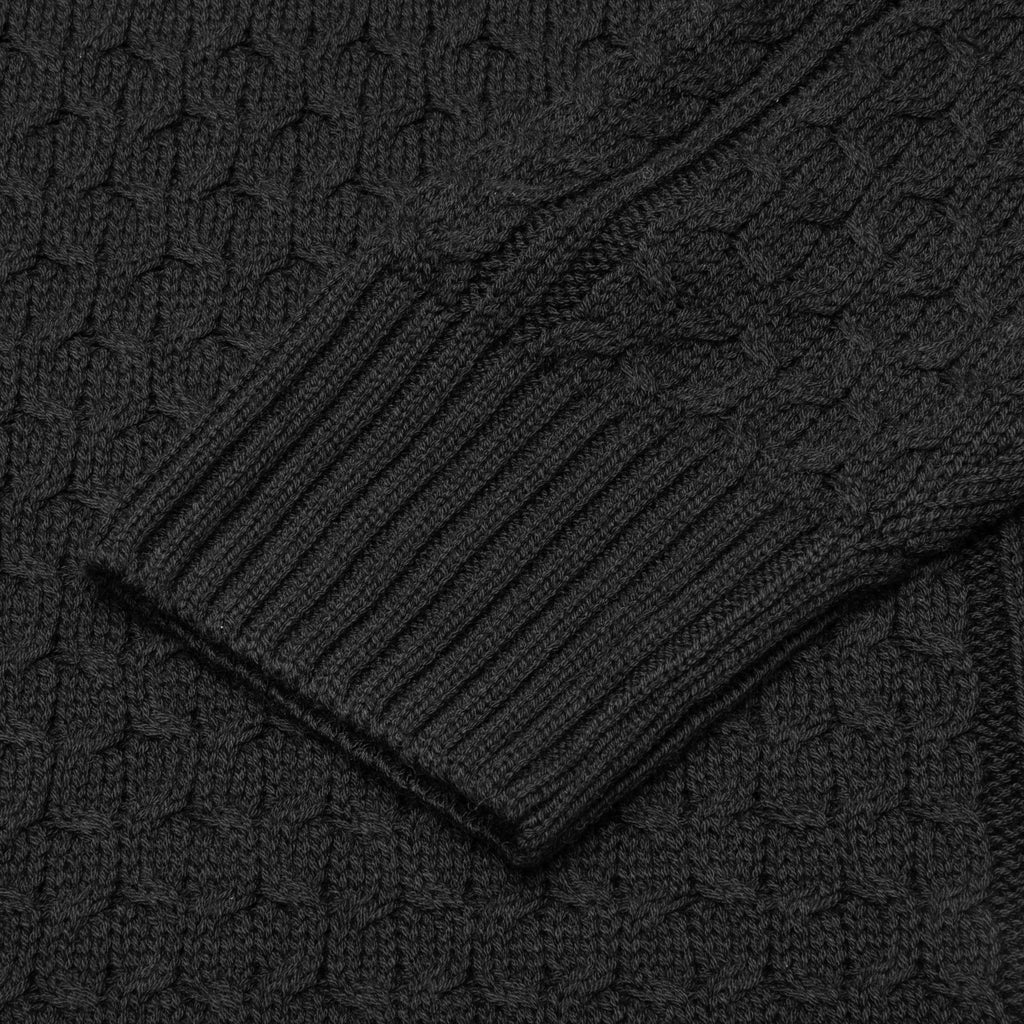 Nike Life Cable Knit Turtleneck Sweater Black