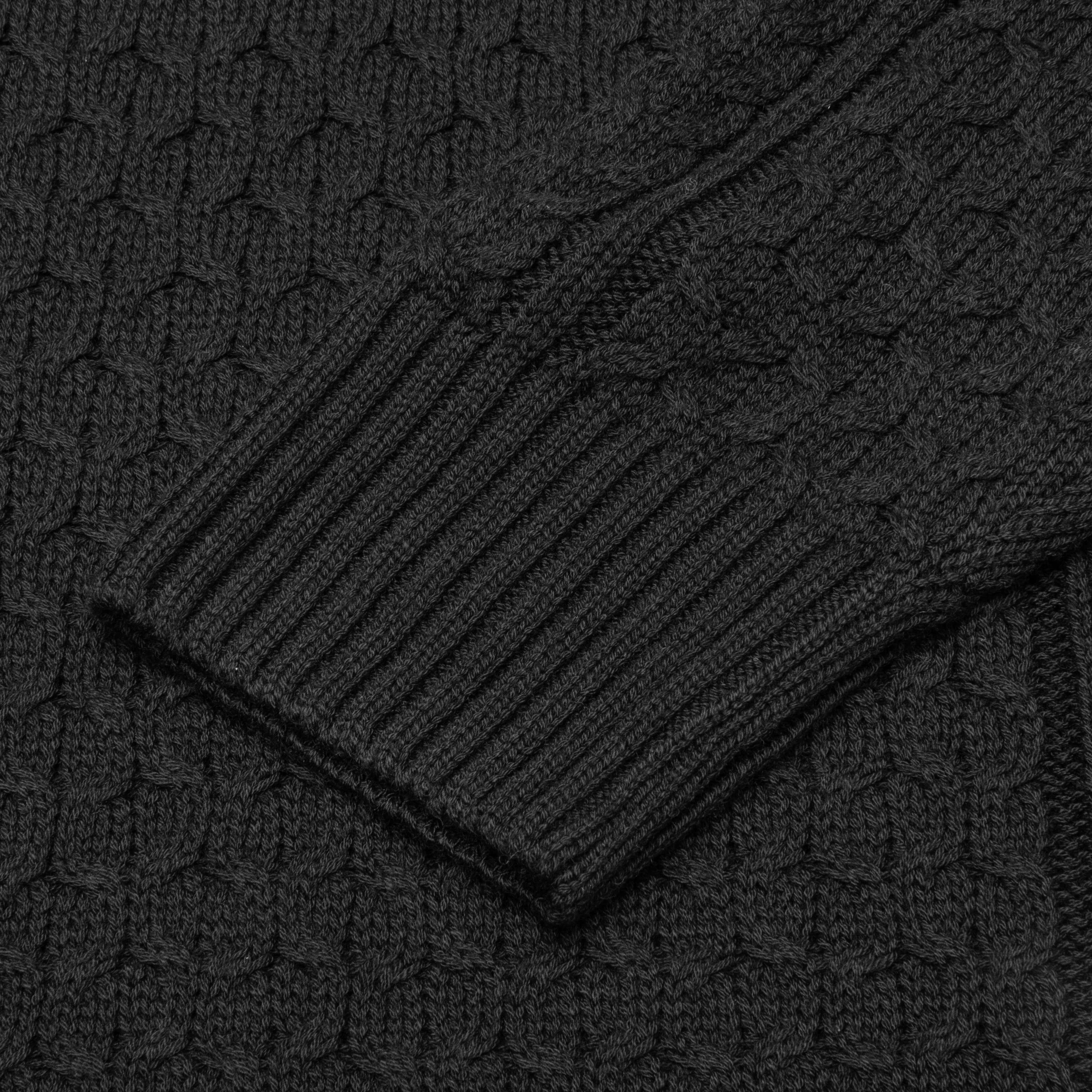 Nike Life Cable Knit Turtleneck Sweater Black