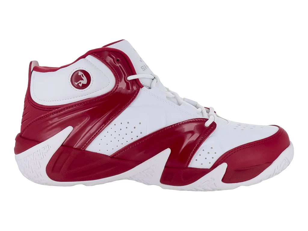 Tenis de Baloncesto SHAQ Devastador Blanco y Rojo para Hombre