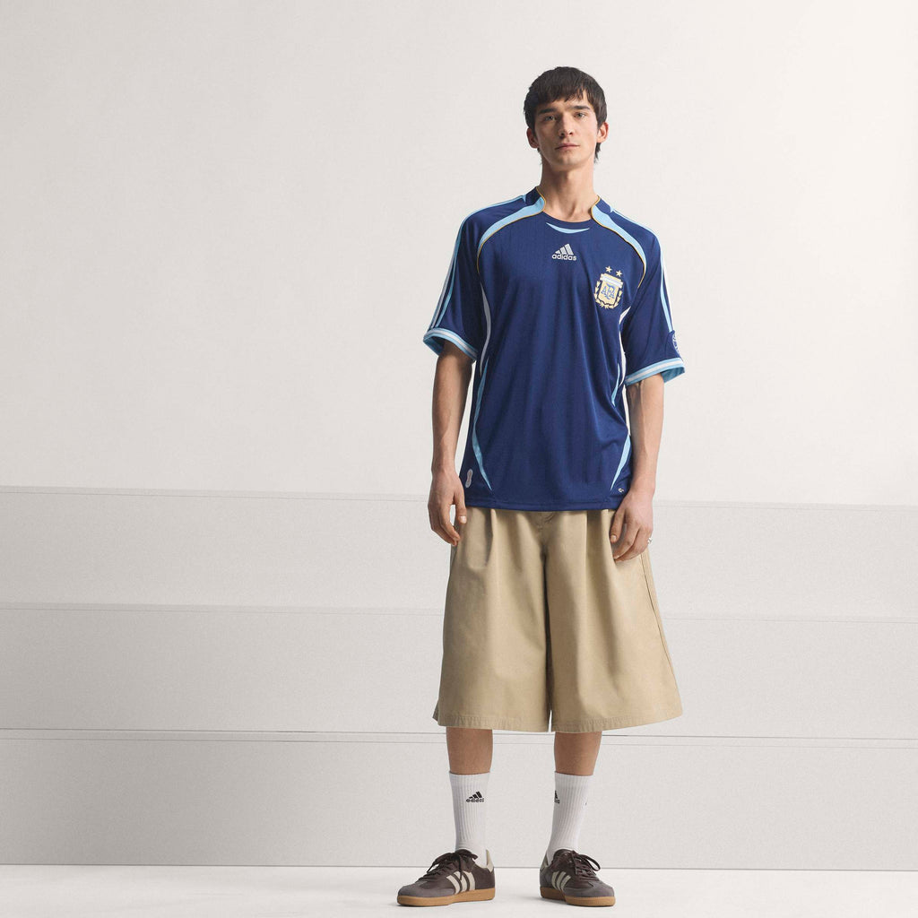 adidas Argentina Away Mens Soccer Jersey 2006 Dark Blue