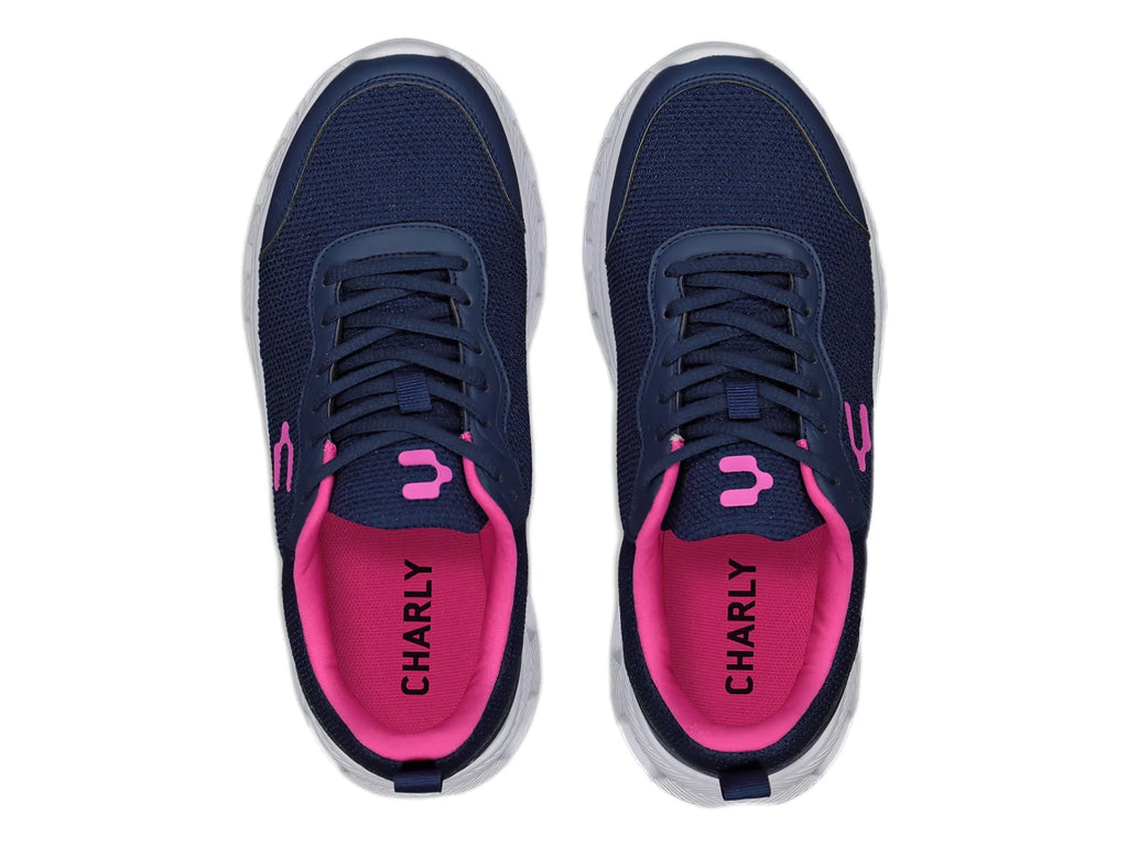 Tenis Charly Azul Marino y Fucsia para Mujer