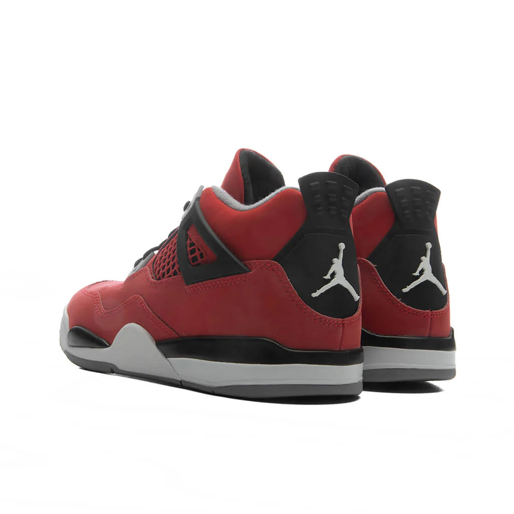 Air Jordan 4 Retro Toro Bravo PS Fire Red White Black Cement Grey