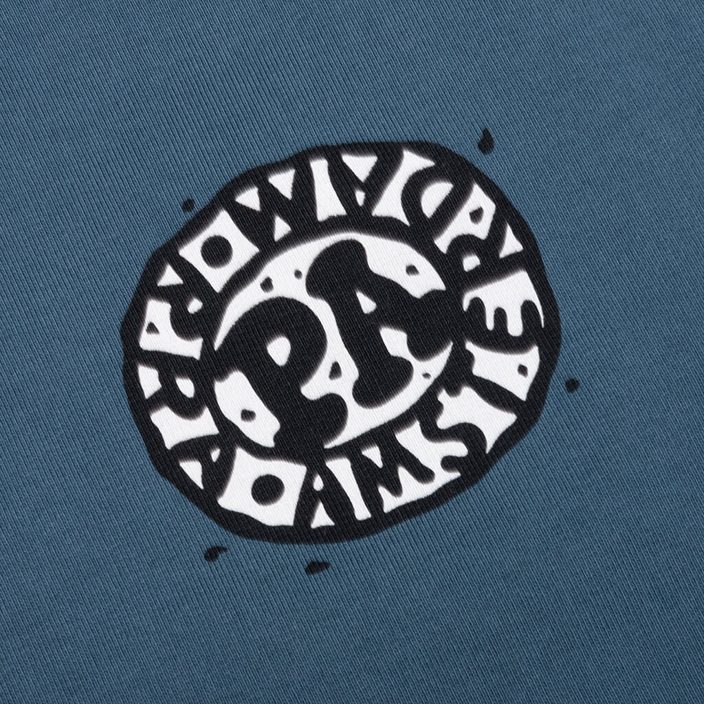 Amsterdammed Crew Neck Sweatshirt Washed Blue