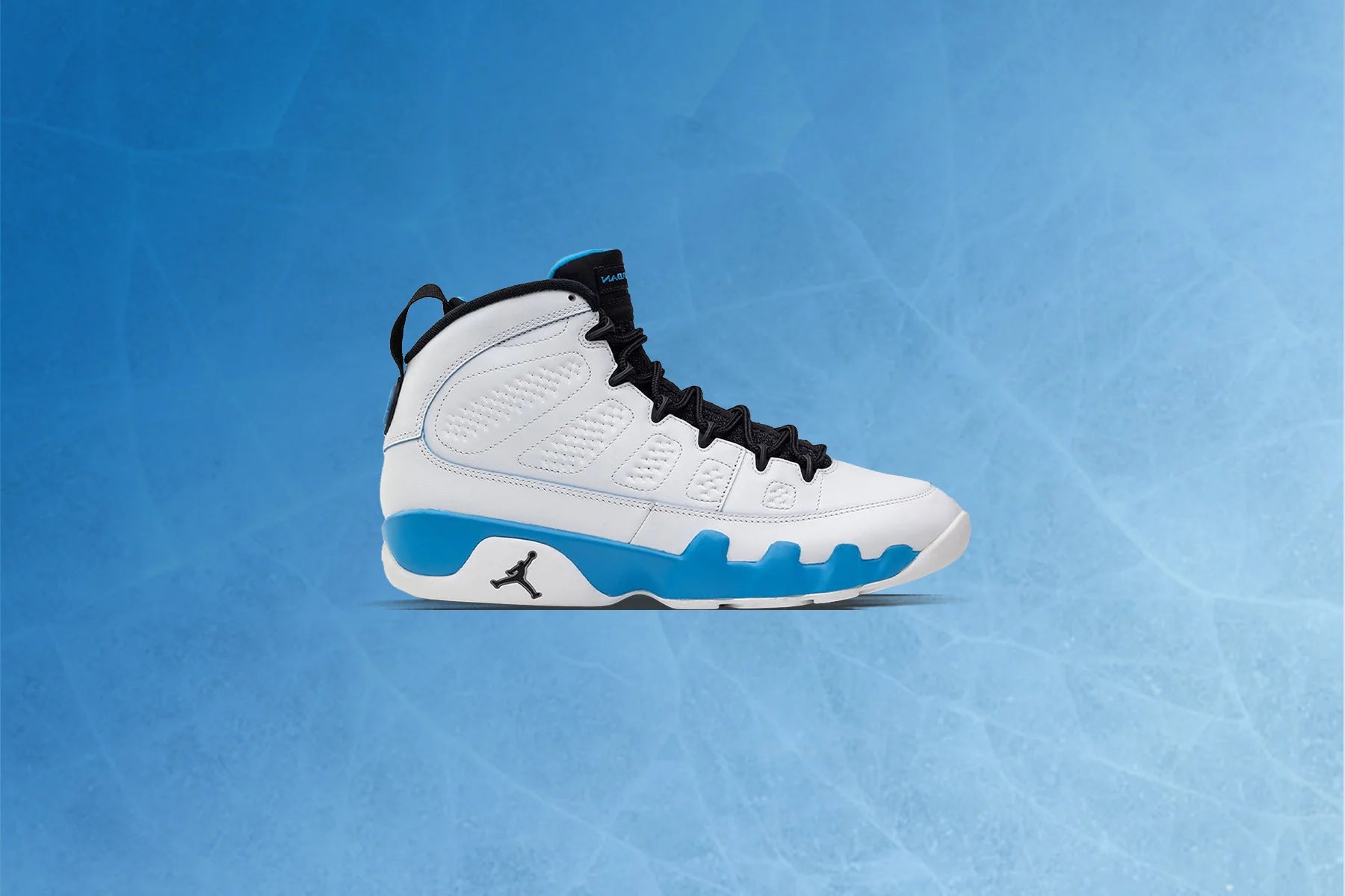 Air Jordan 9 Retro Powder Blue GS Summit White Black Dark Powder Blue