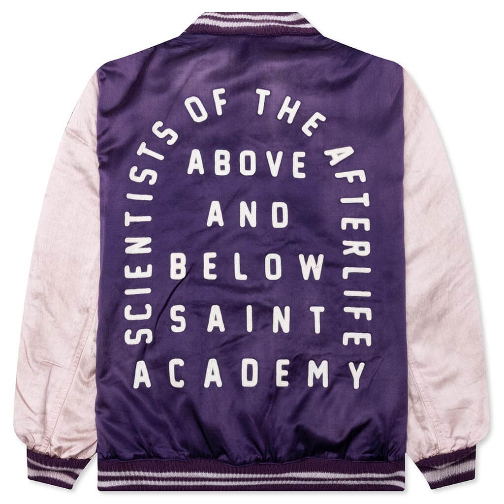 Saint Michael Stadium Jacket Purple Pink