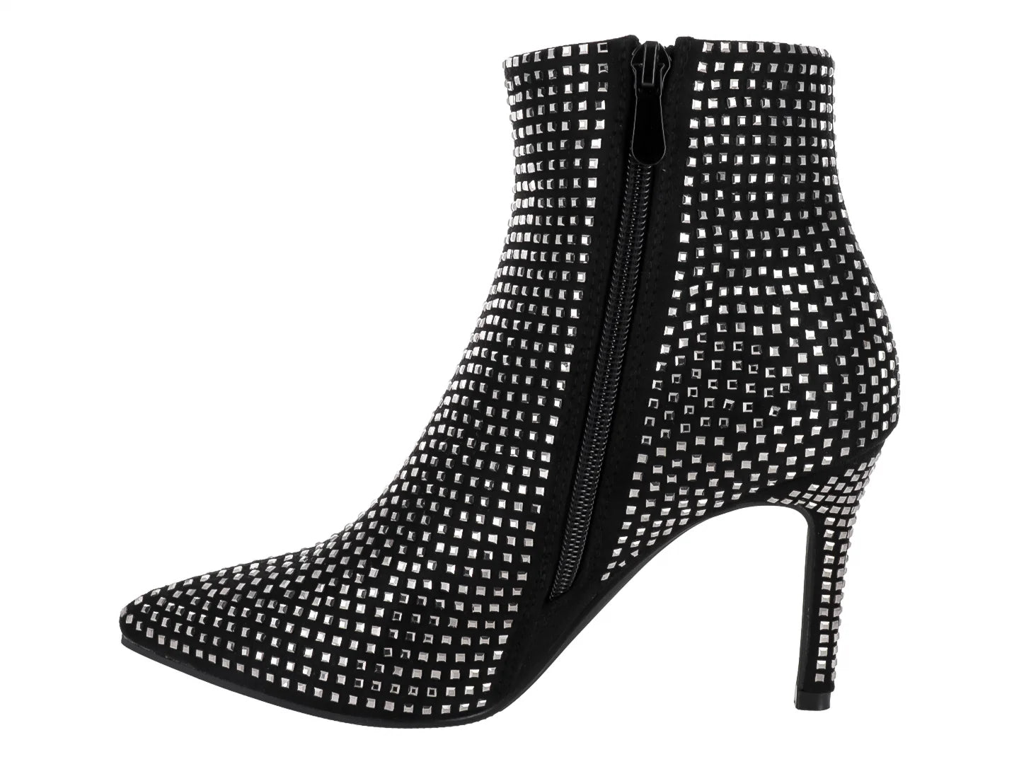 Botines ROZE Negros Brillantes para Mujer