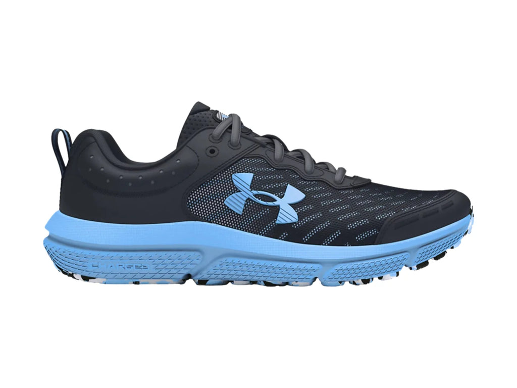 Tenis Under Armour Assert 10 Negro y Azul para Niño