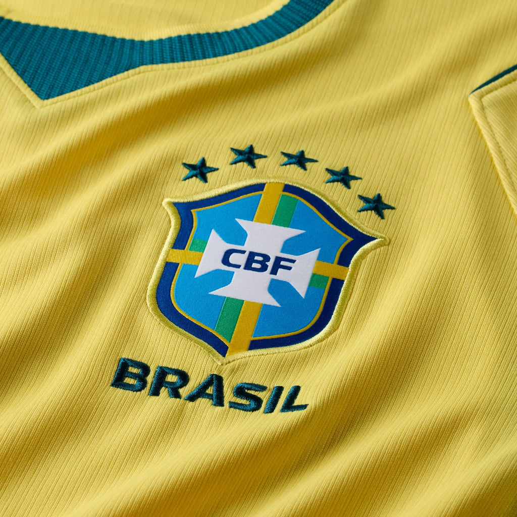 Mens Nike Dri FIT Soccer Replica Jersey Brazil 2026 Stadium Home