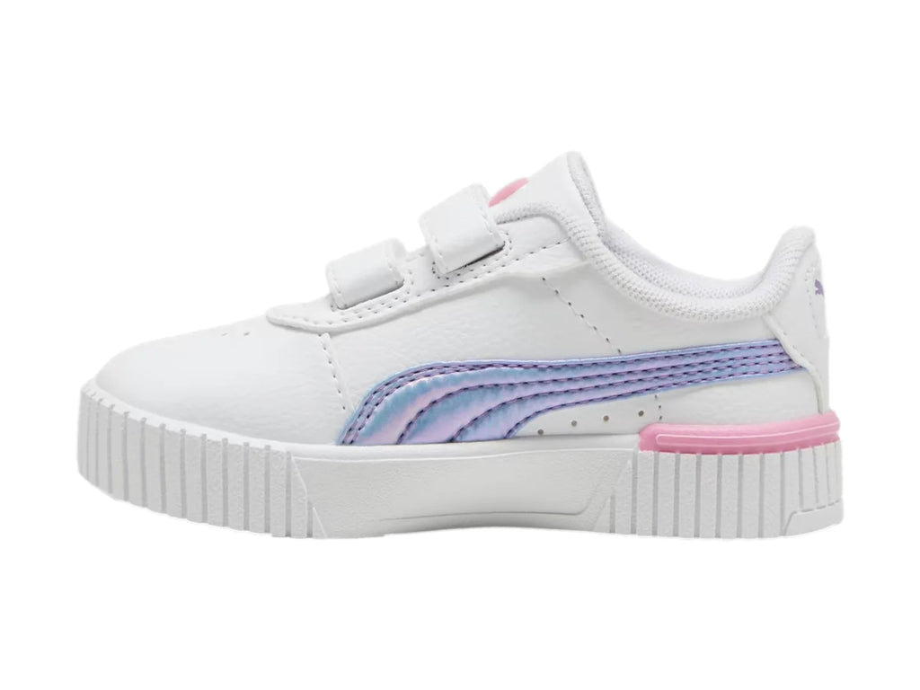 Tenis PUMA Carina 20 Bouncy Sky Blanco y Lavanda para Niña