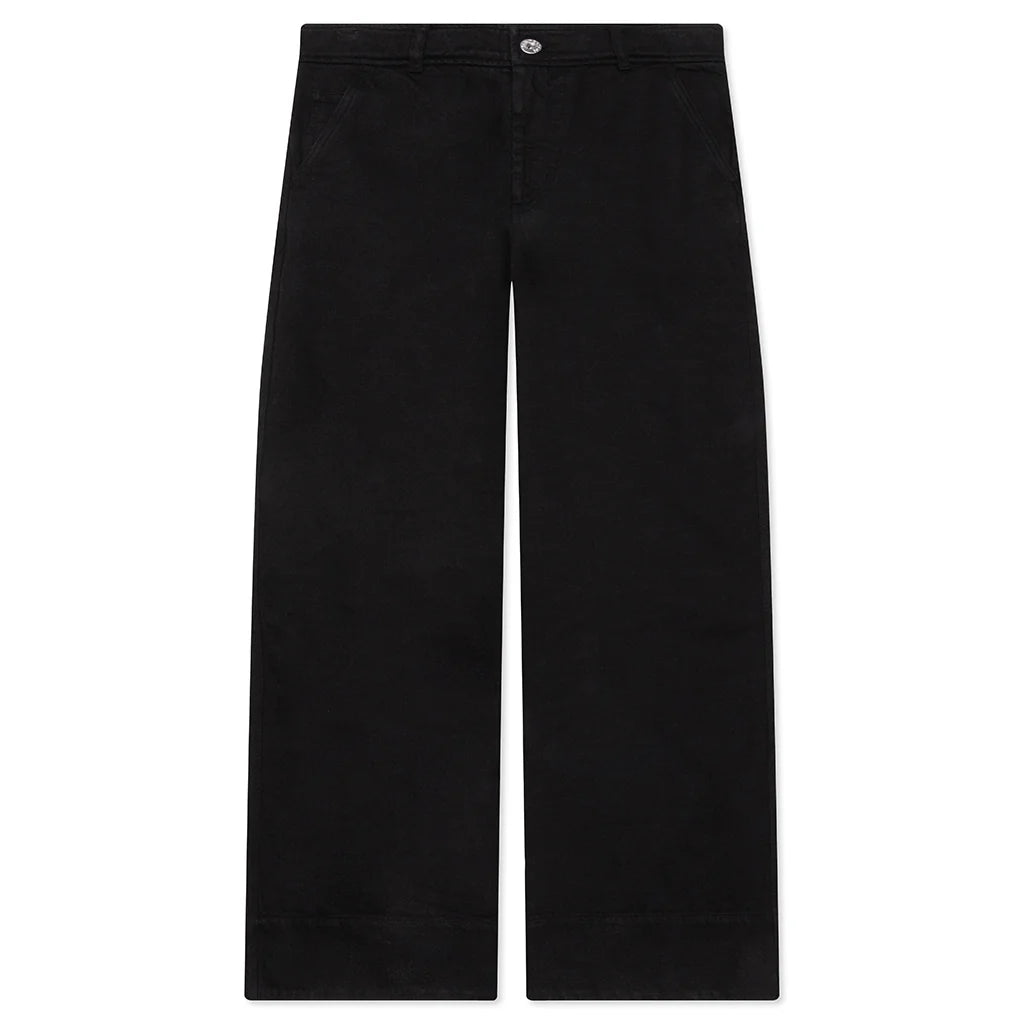 High Waist Wide Leg Trousers Black