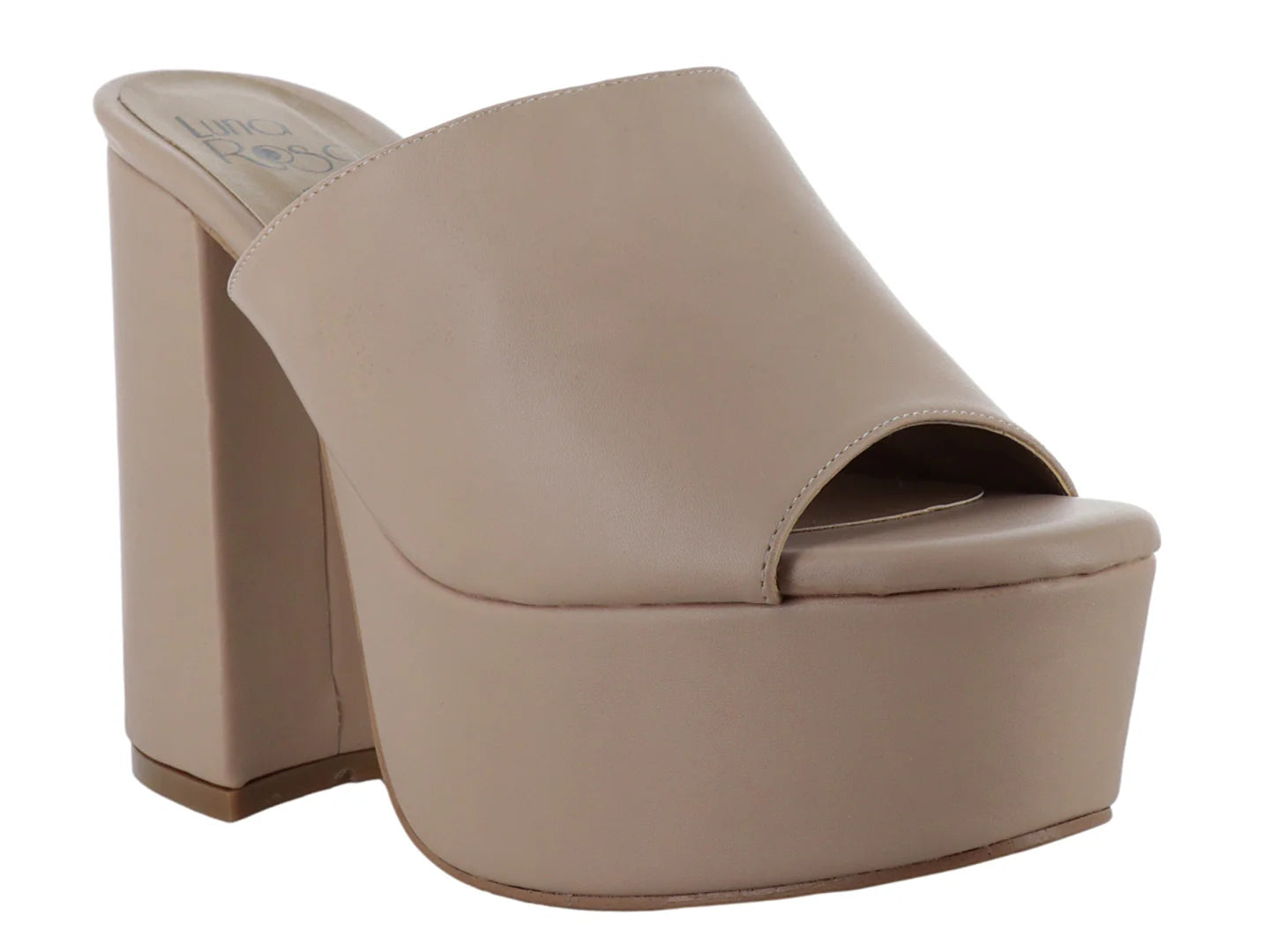 Sandalias Plataforma Luna Rosa Color Maquillaje para Mujer
