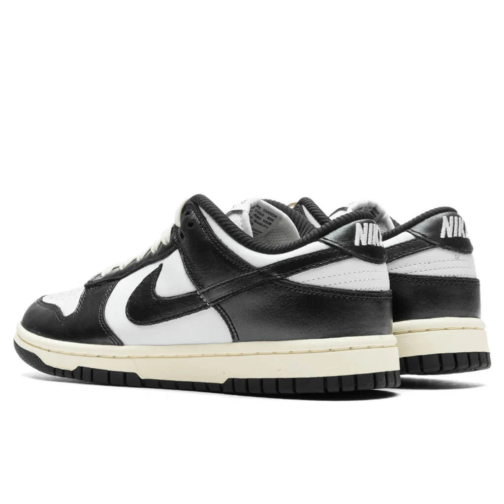 Womens Dunk Low Vintage Panda White Black Coconut Milk