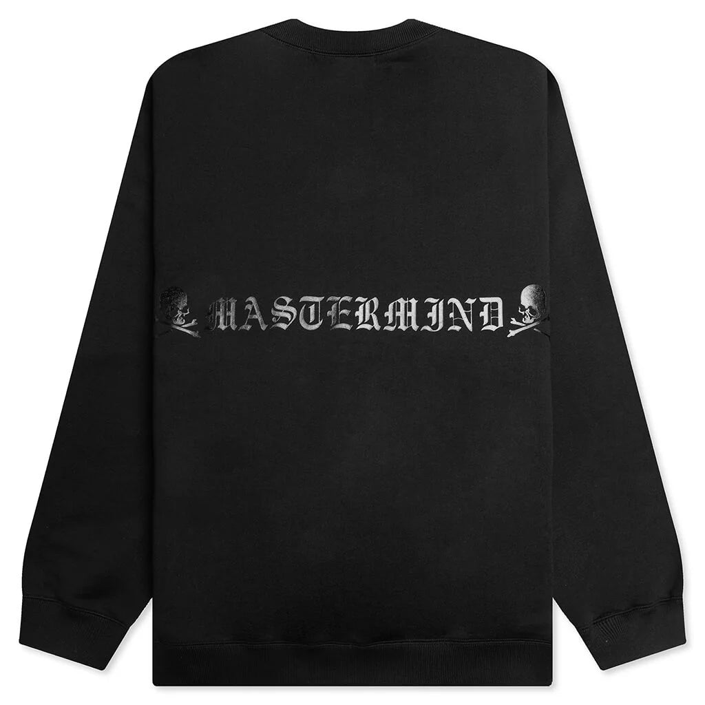 Skull Logo Knit Sweatshirt Black