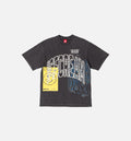 The Hill Oversize Studded Cotton Mens Short Sleeve Shirt Black