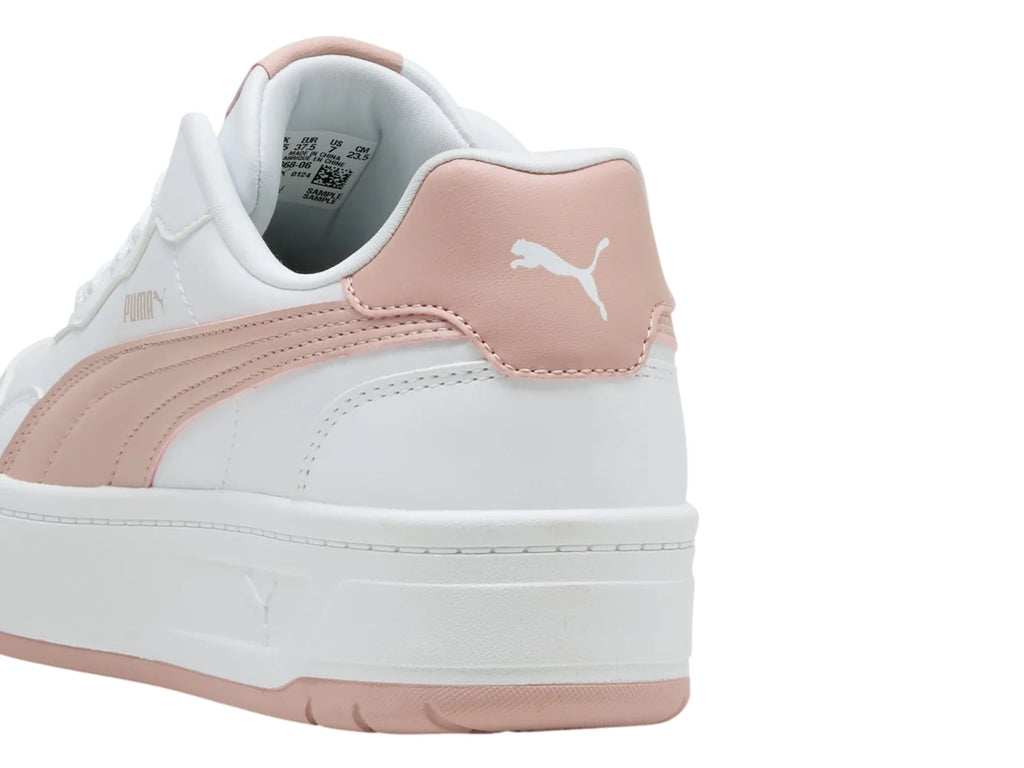 Tenis PUMA Court Lally Skye Blanco y Rosa para Mujer