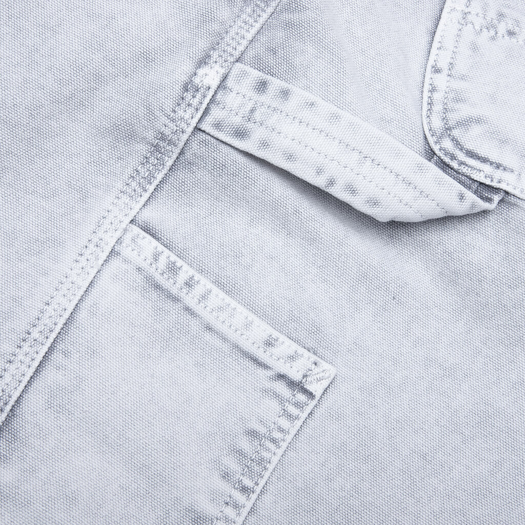Single Knee Short Black Chalk Wash