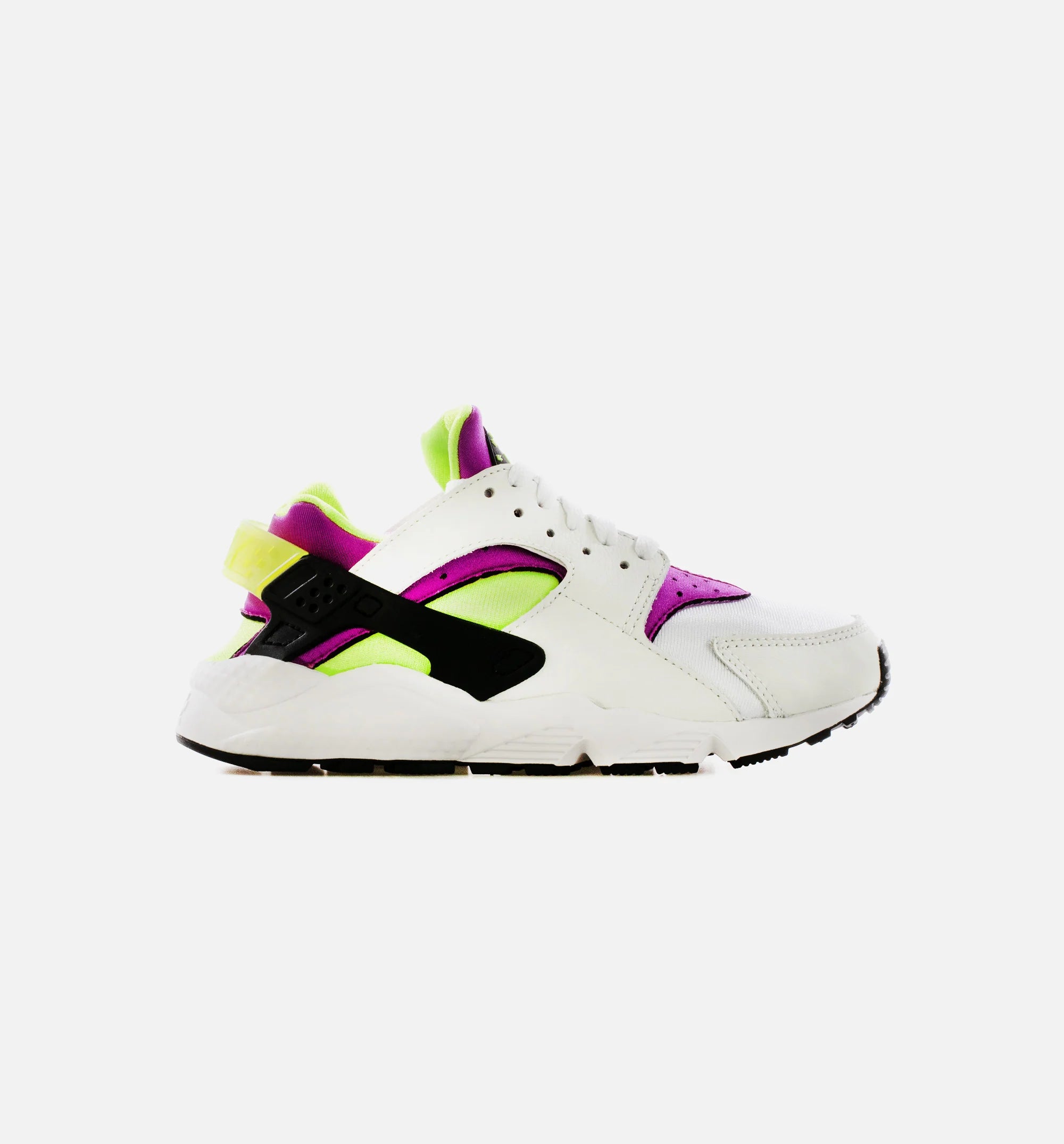 Air Huarache Womens Running Shoe White Magenta Black Neon Yellow