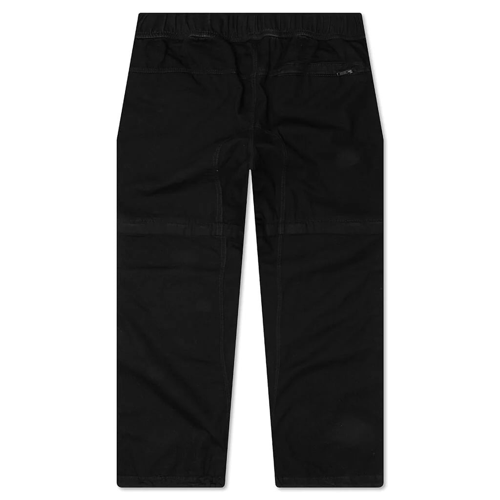 Elasticated Wait Zip Off Denim Pants Black