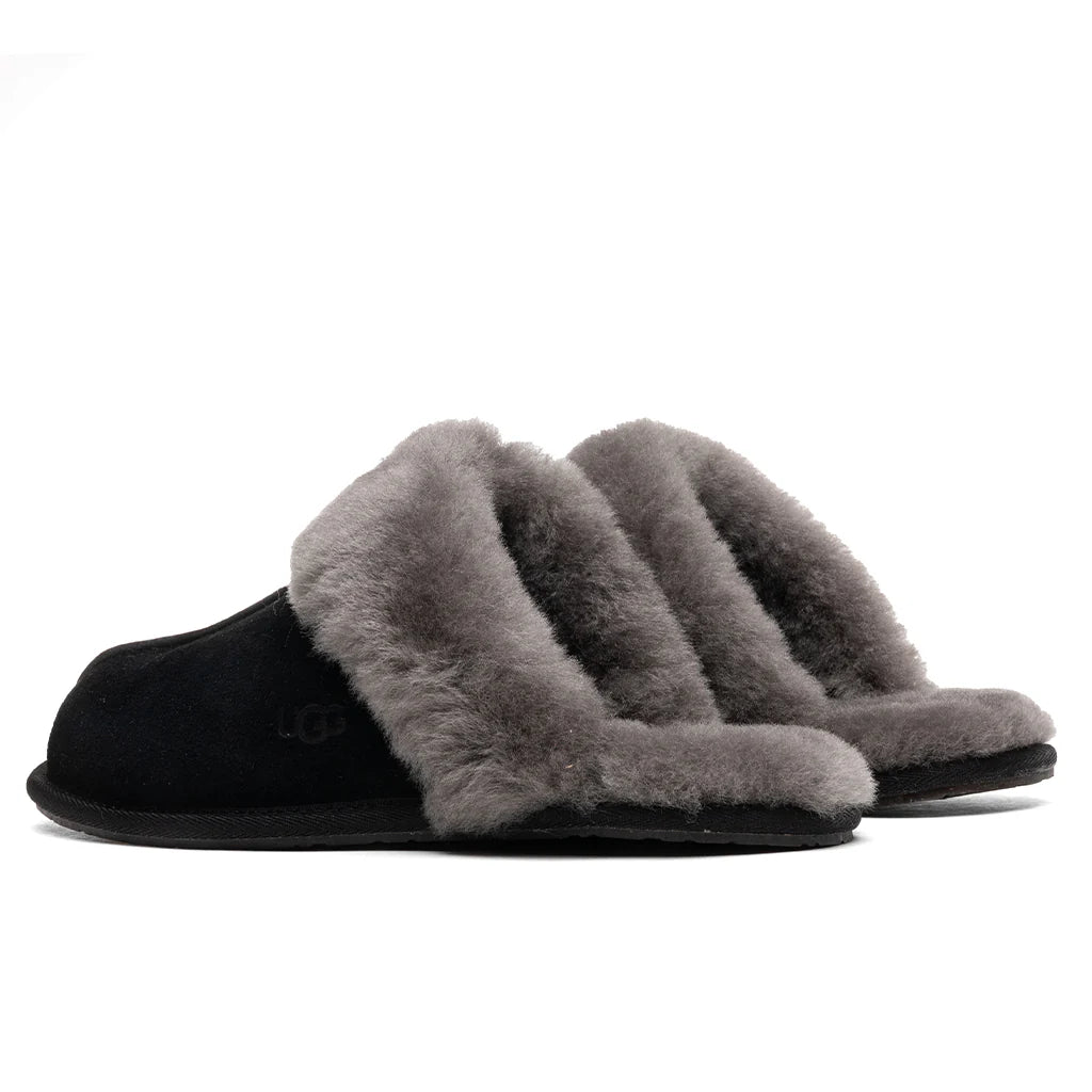 Womens Scuffette II Slipper Black Grey