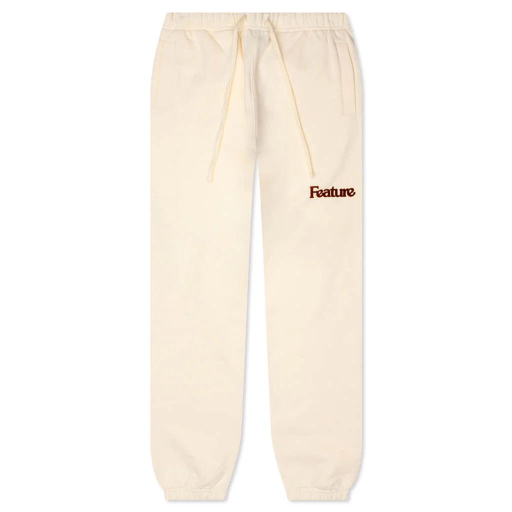 Academy Sweatpant Cannoli Cream Gold Flame