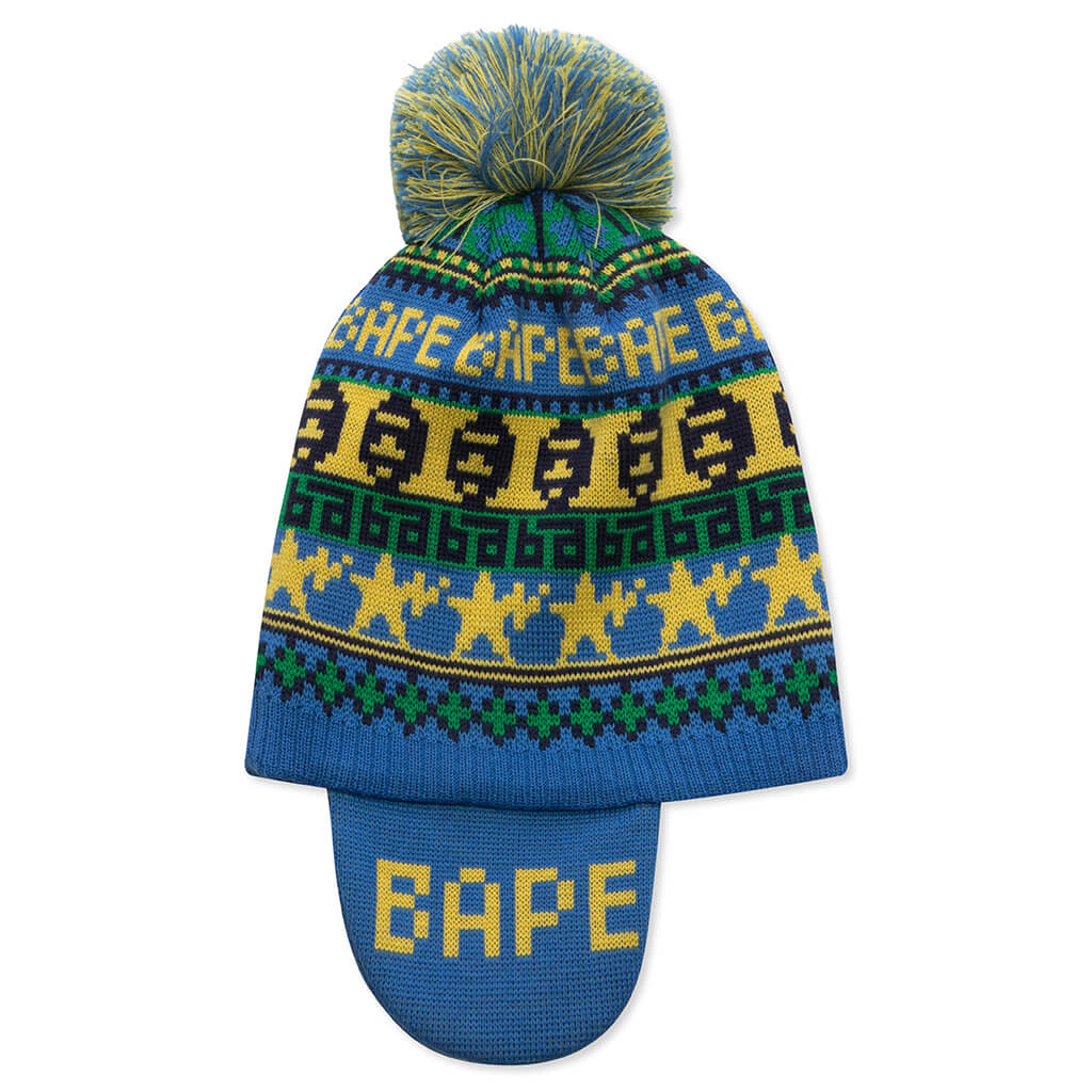 Kids BAPE Knit Cap Blue