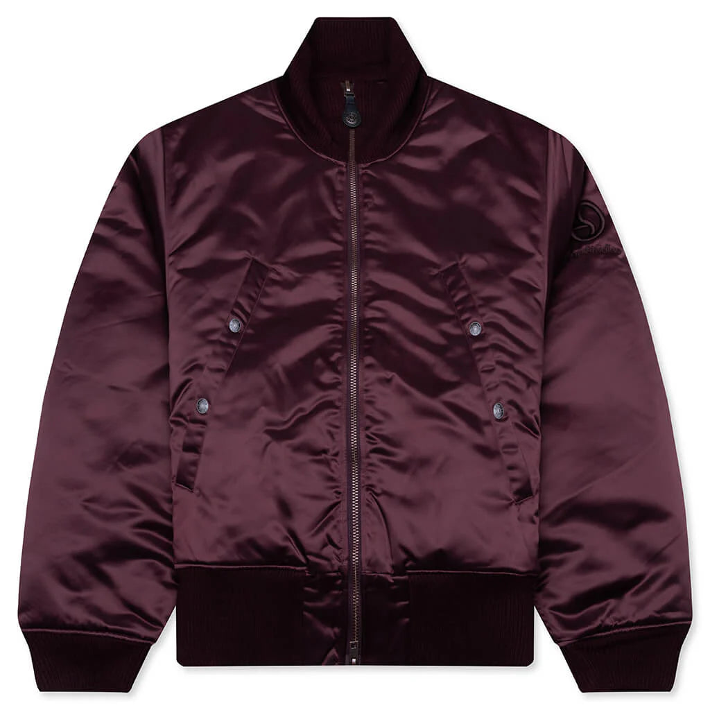 Technical Bomber Jacket Burgundy