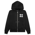 MA Quad Zip Up Hoodie Black