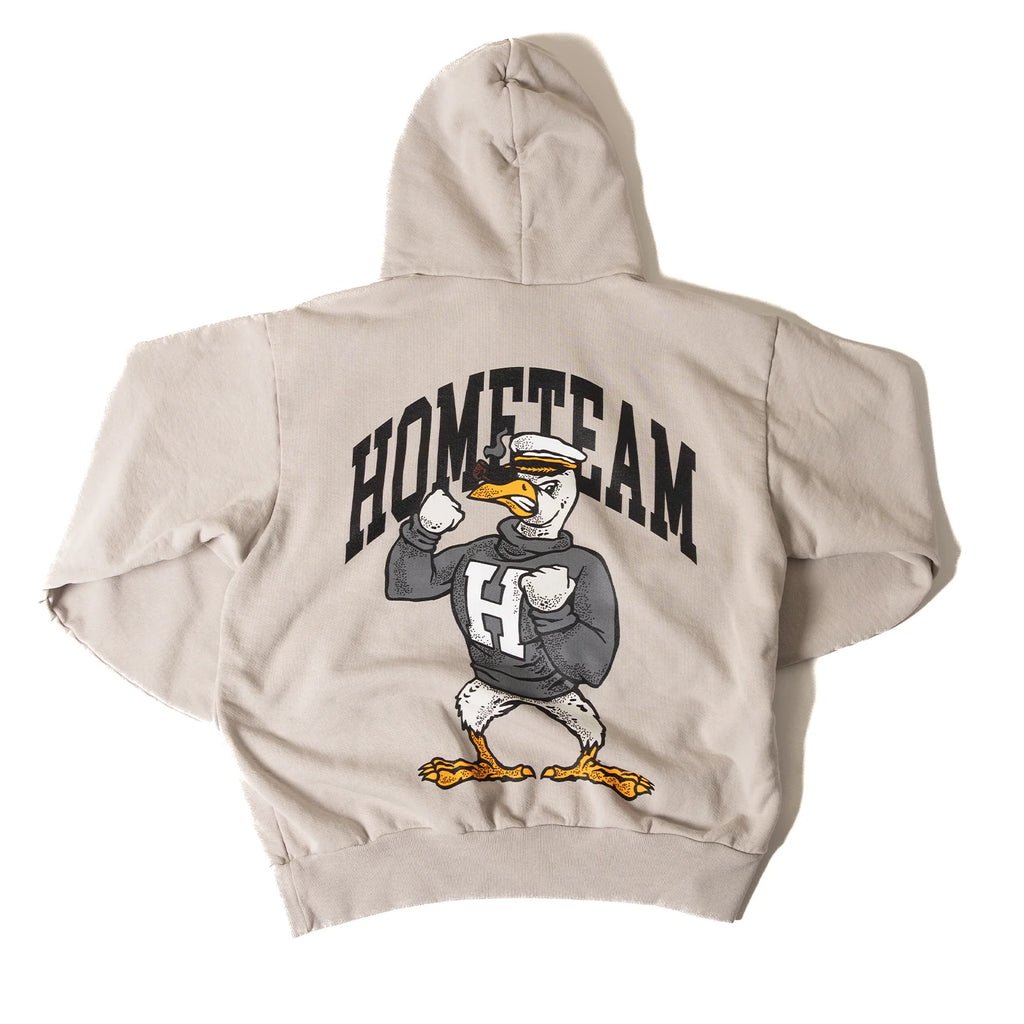 HOMETEAM GULLY HOODIE GREY CEMENT