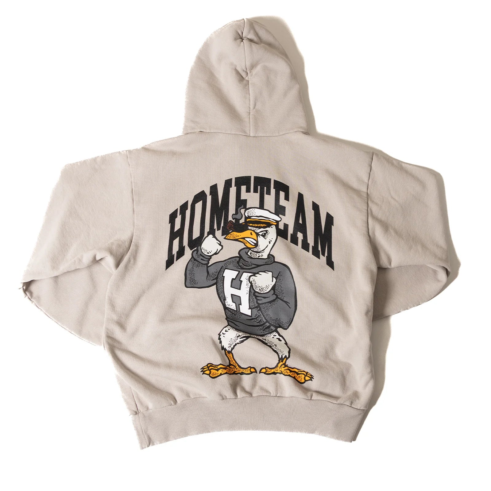 HOMETEAM GULLY HOODIE GREY CEMENT