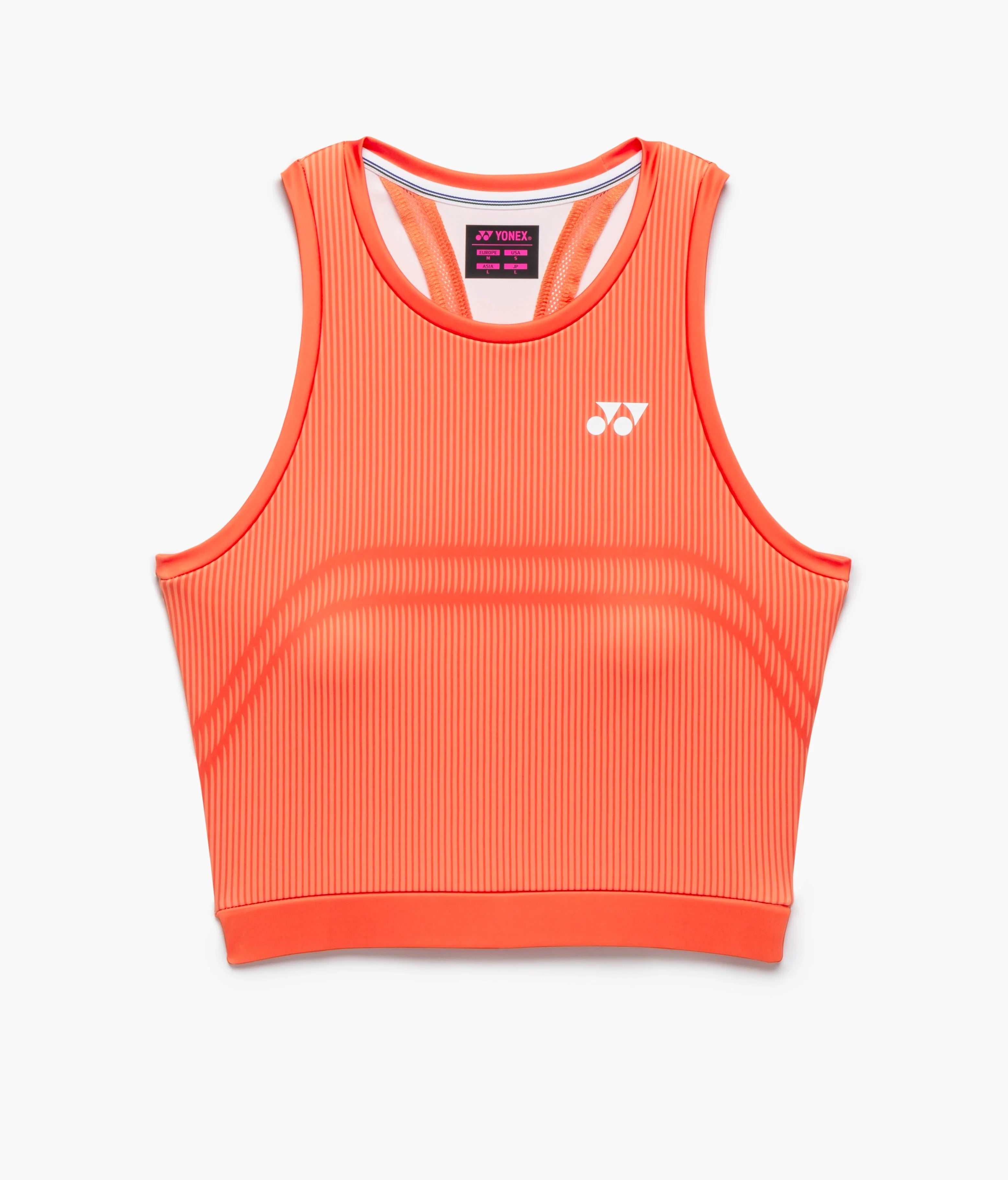 ISO GLOW RIBBED CROPPED TOURNAMENT TANK