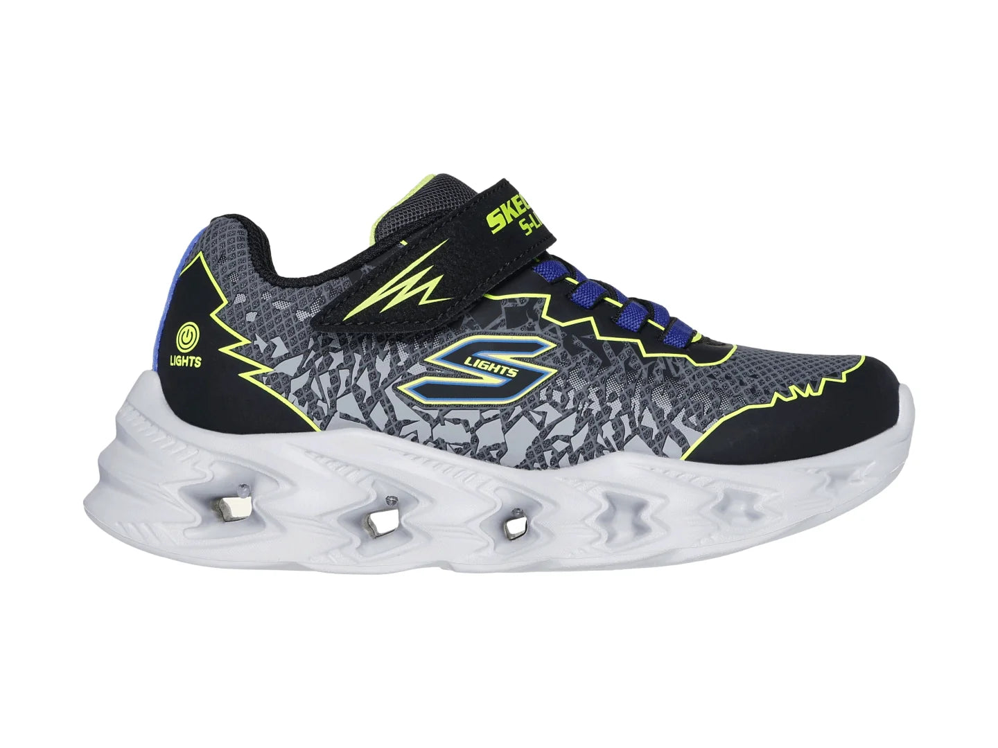 Tenis Skechers Vortex 20 Negro y Amarillo para Niño