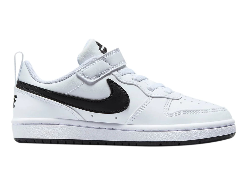 Tenis Nike Court Borough Low Recraft Blanco y Negro para Niño