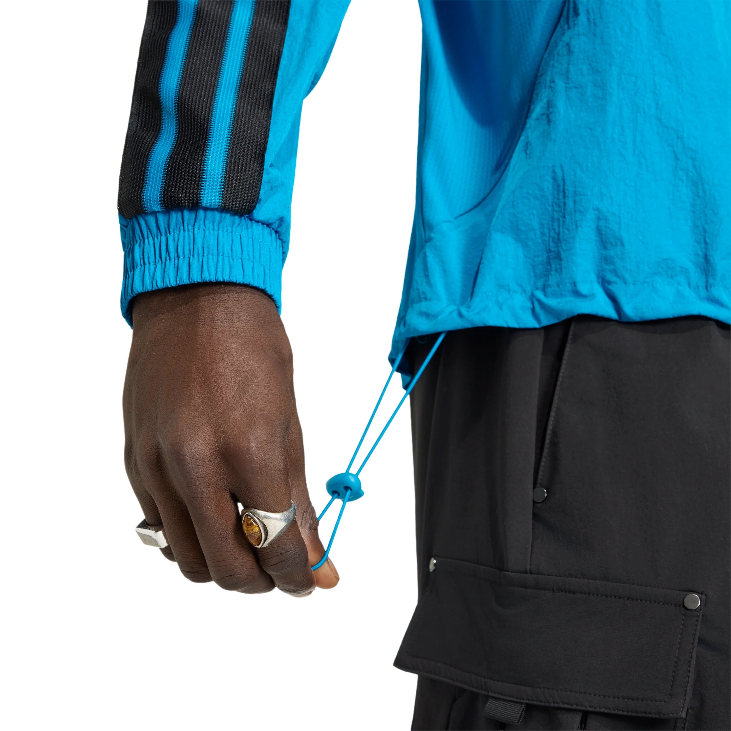 adidas Charlotte FC Anthem Mens Soccer Jacket Blue Black
