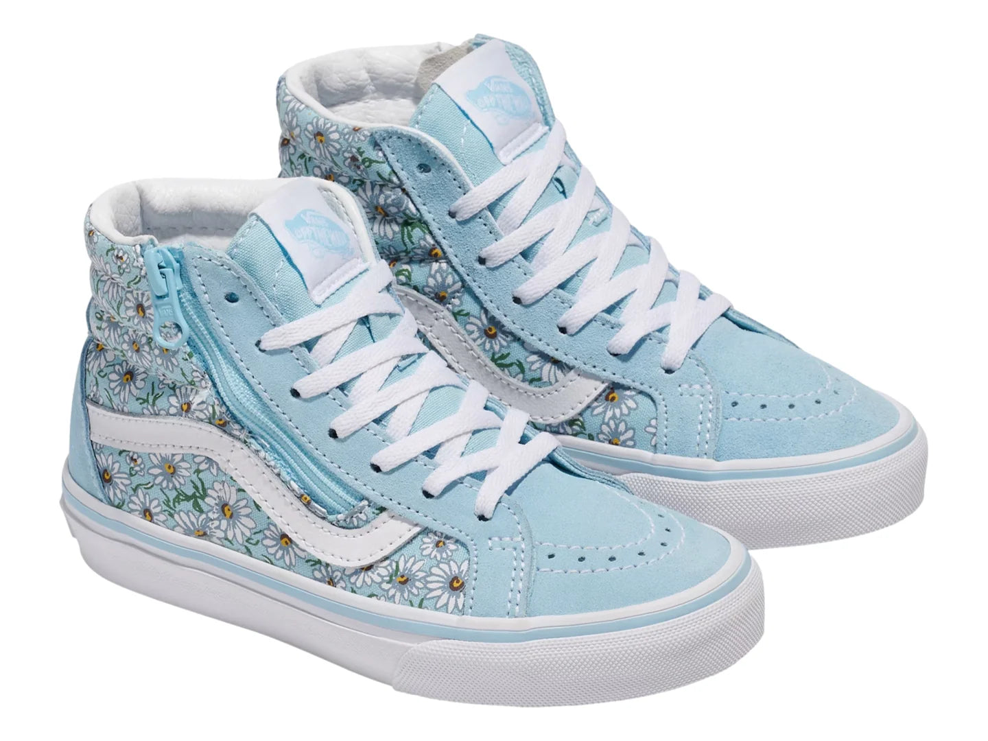 Tenis Vans Sk8 Hi Reissue Azul y Blanco para Niña