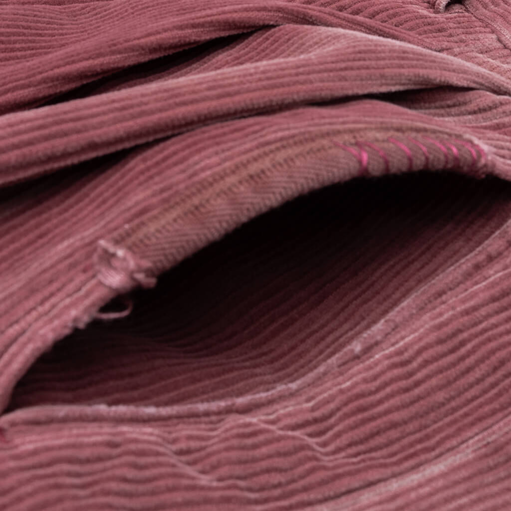 Synanon Cord Pleated Pant Burgundy